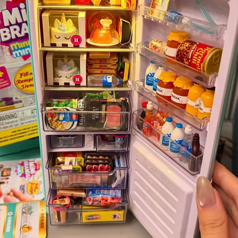 Kids Toys Brands - Mini Brands Buzdolabı Oyun Seti, Mini