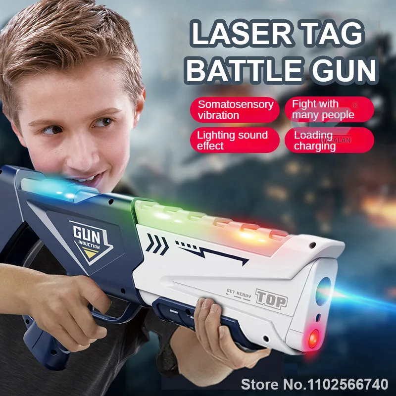 Laser Tag Set Kids - Çocuklar için Kızılötesi Lazer Etiketleme Tabancası,