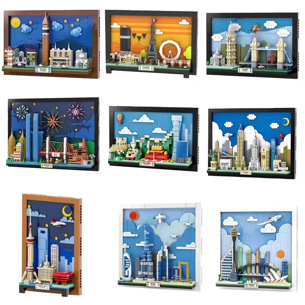 Kids Toys Paris - Şehir Kartpostalı Yapboz Blokları MOC Venedik