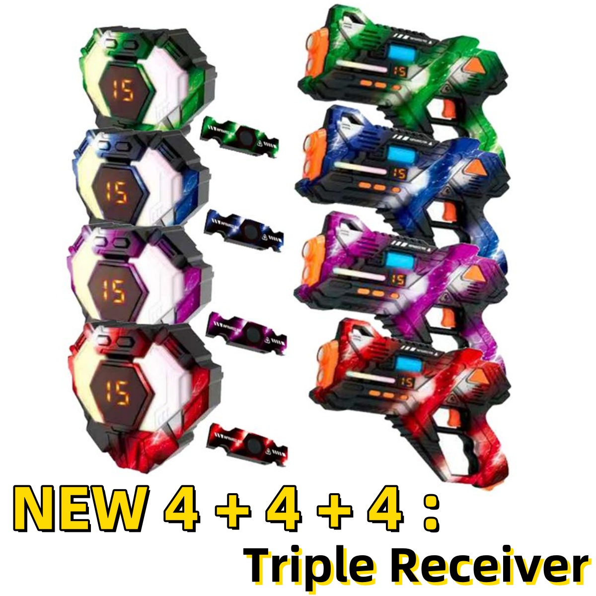 YENI 4x4x4 Lazer Etiket Silah  - Laser Tag Set Kids incelemesi ve fiyatı