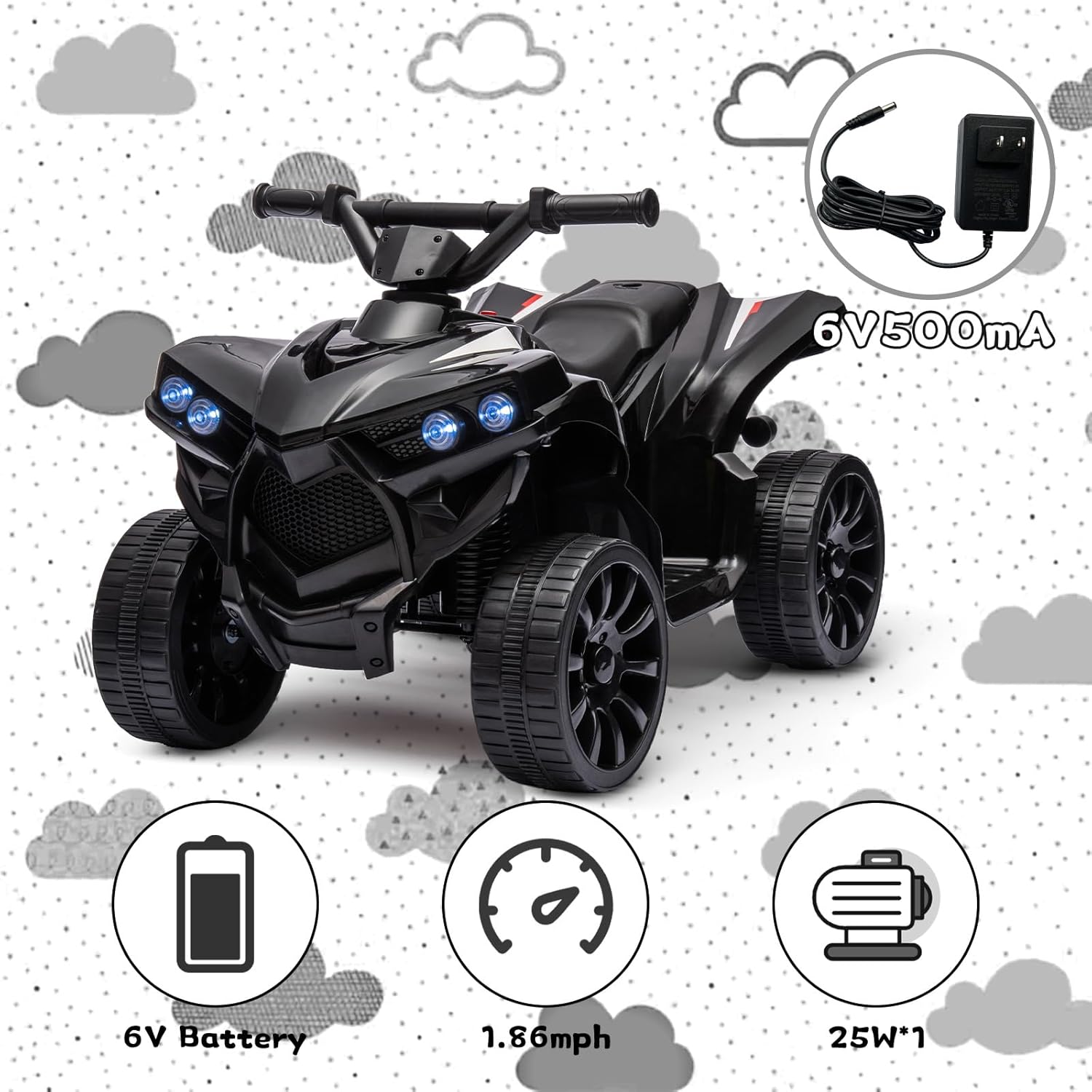 6V Akülü Oyuncak, Çocuklar İçi - Kids Toys Quad incelemesi ve fiyatı